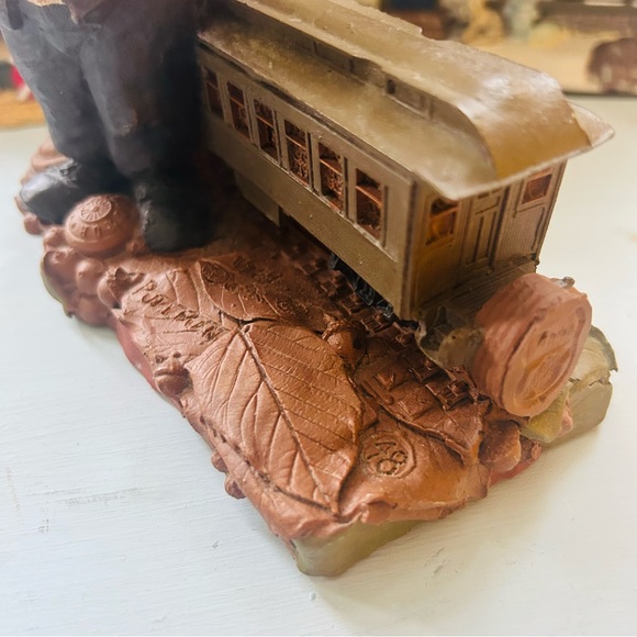 TOM CLARK Gnome Pullman Train Conductor Whimsical Whimsy Vintage Decor - Picture 3 of 7